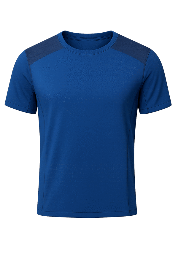 Blaues Sport-T-Shirt