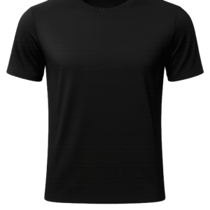 Schwarzes Sport-T-Shirt