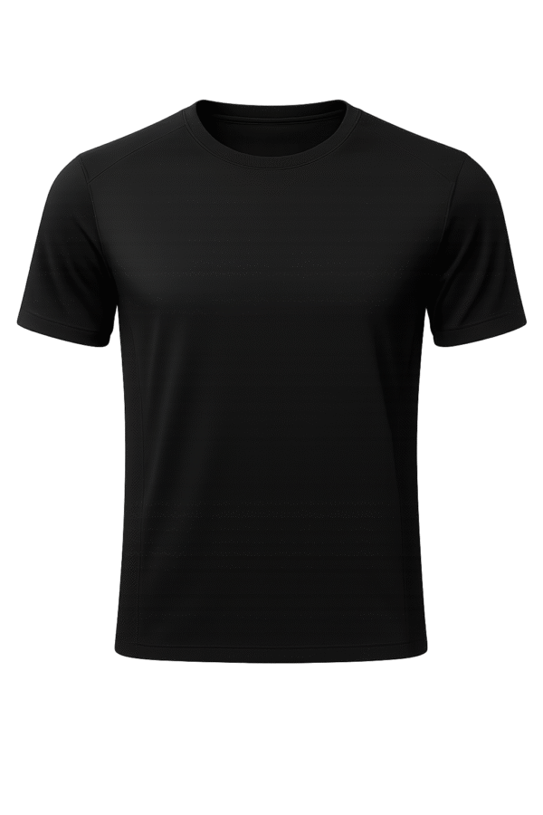 Schwarzes Sport-T-Shirt